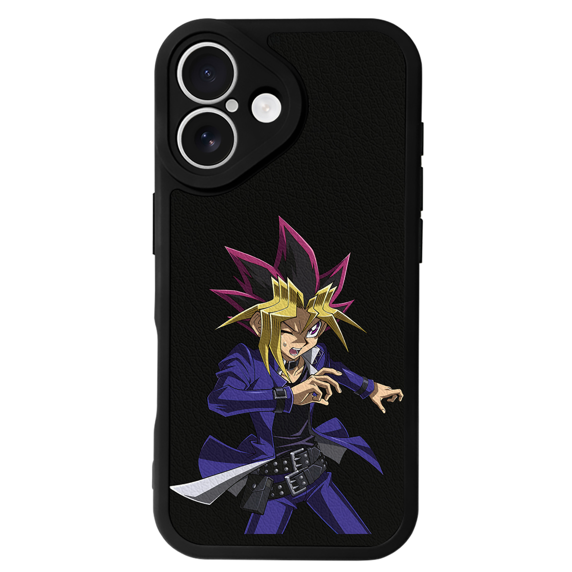 遊☆戯☆王 Yu-Gi-Oh! 【iPhone 16シリーズ対応】シリコンスマホケース（レザー調） 材質：シリコン
